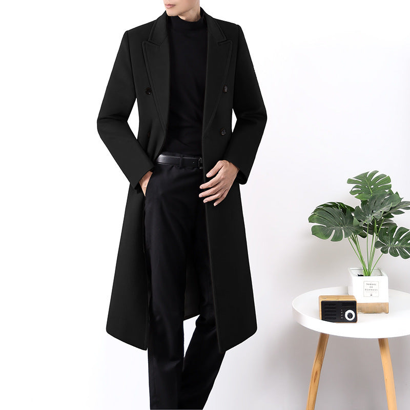 Men's Long Luxury Double-sided High-end Windbreaker