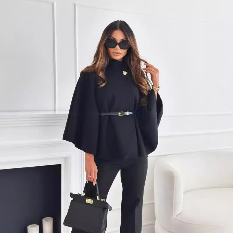 NEW Stand Collar BATWING Sleeves Cloak