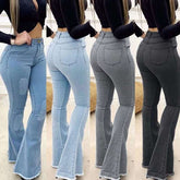 Women Fashion Elastic Ladies Jeans Pants - Swefashionstore