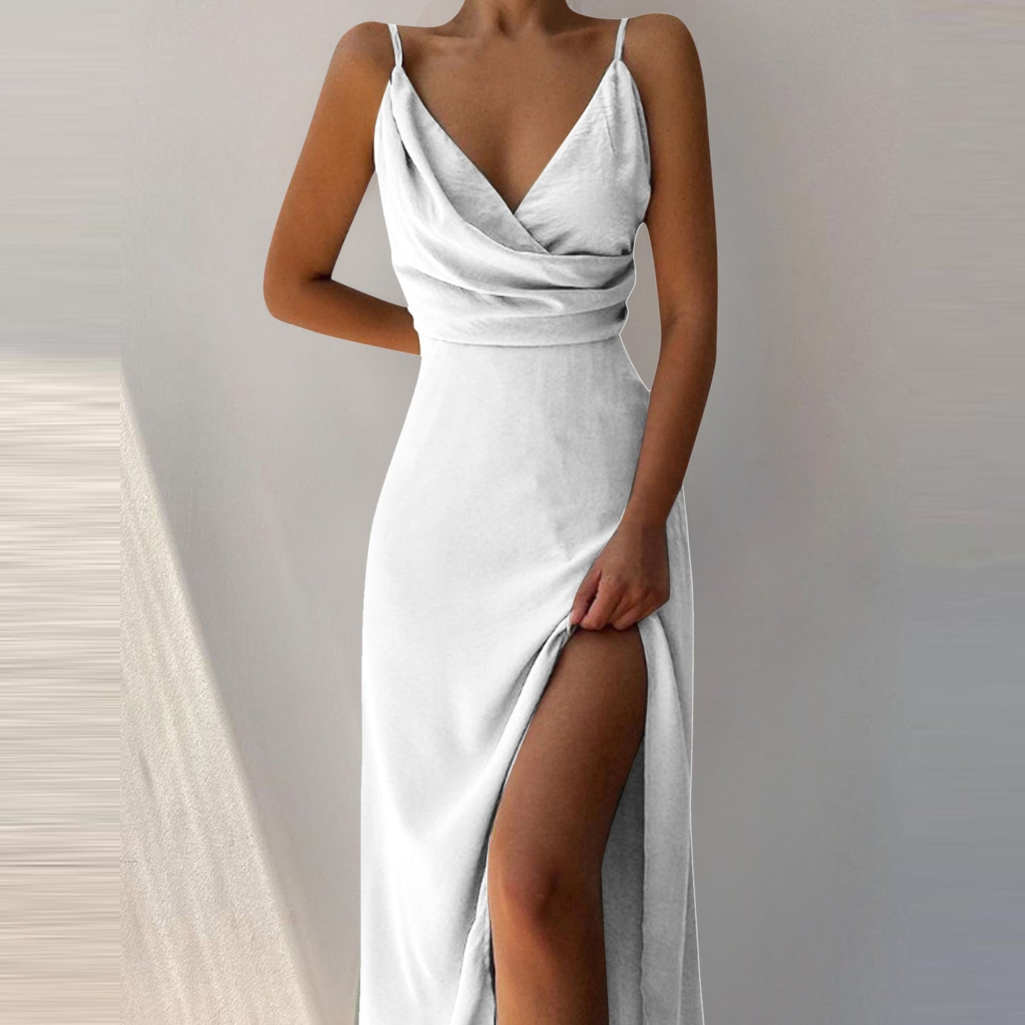 V-neck Summer Fashion Slim Suspender Dresses For Women