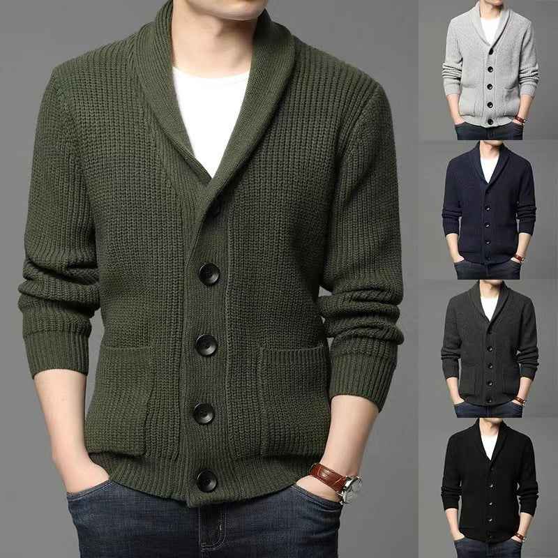 Classic Lapel Sweater Cardigan for Casual Style - Swefashionstore