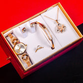 Goddess Festival With Hand Gift Set Watch Bracelet Necklace Ear Stud - Swefashionstore