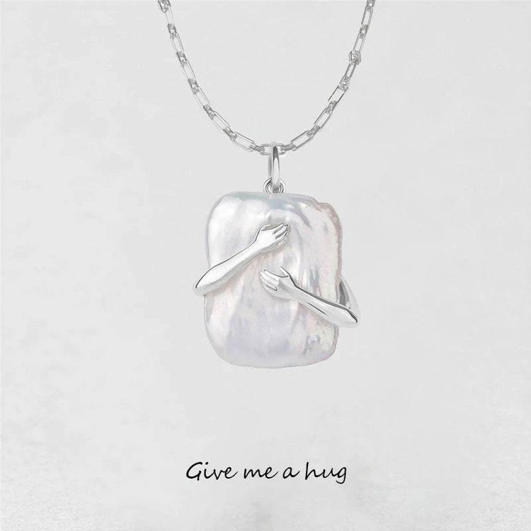 Unique Baroque Pearl Necklace for Couples - Lasting Love Pendant - Swefashionstore