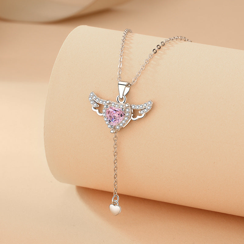 Necklace With Crystal Clavicle Chain