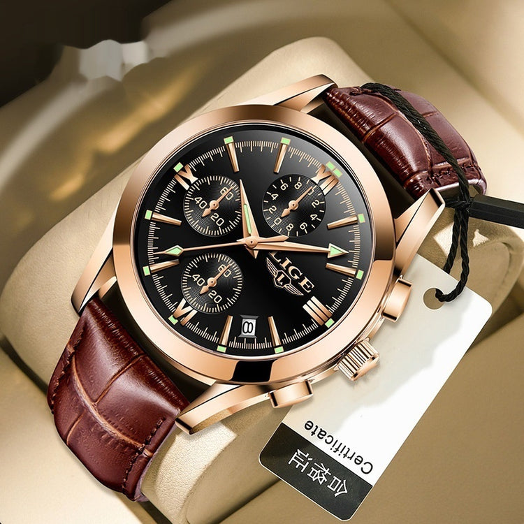 Temperament Business Multifunction Quartz Watch - Swefashionstore