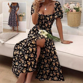 Summer Fashion Lace-up Beach Long Dresses Women&