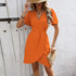 Summer V-neck Short-sleeved Dress - Swefashionstore