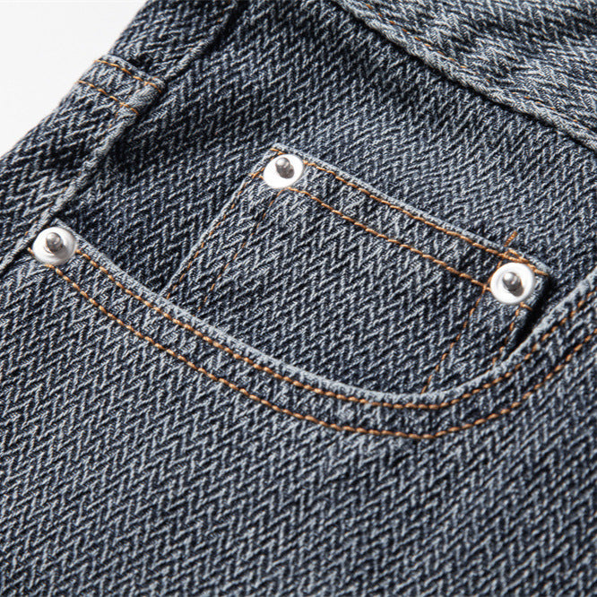 SUMMER Starry Sky Pattern Denim Shorts Men&