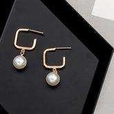 New Studs Creative Retro Simple Graceful Geometric Square - Swefashionstore