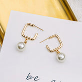 New Studs Creative Retro Simple Graceful Geometric Square - Swefashionstore