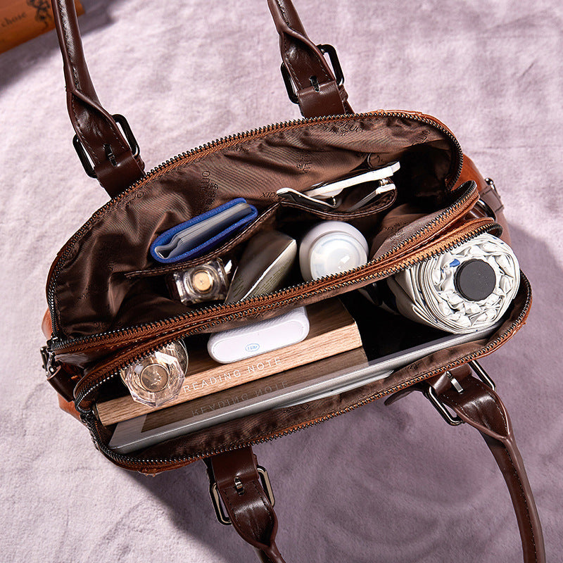 Damen Echte Schultertaschen Handtaschen