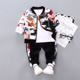 Boys Handsome Autumn And Winter Clothes Three-Piece Kid Clothes - Swefashionstore