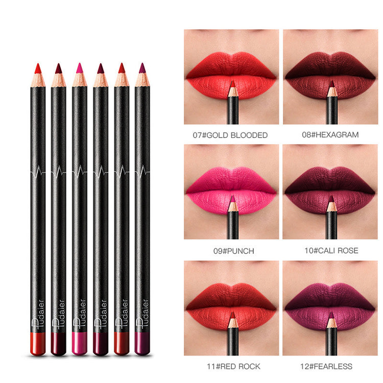 36 Color Lip Liner Waterproof Non-smudge Nude Color - Swefashionstore