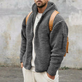 Plush Hooded Jacket Men&