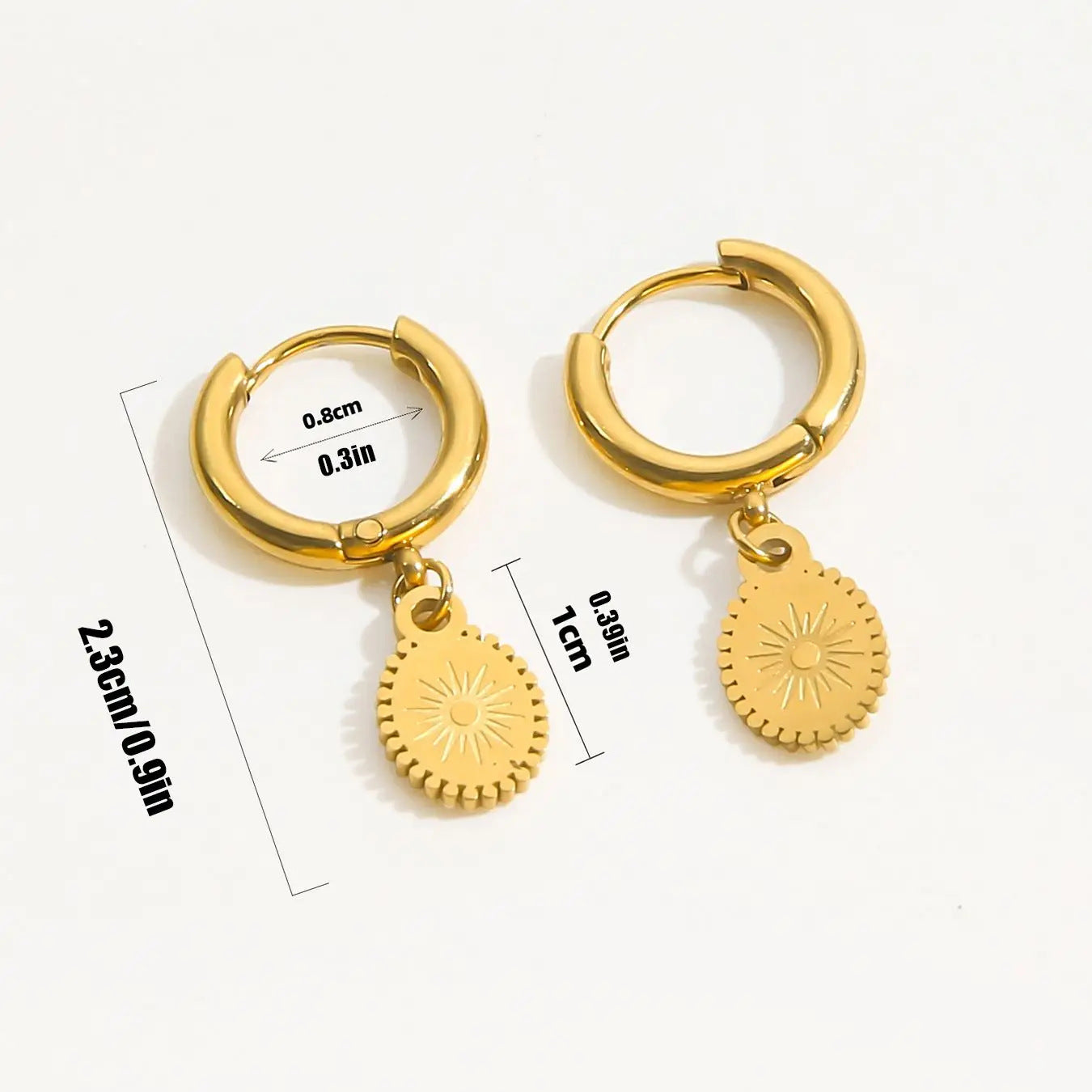 Summer All-match Ear Button Non-fading High-grade Earrings - Swefashionstore