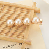 Slip-on Pearl Bow Hair Clip - Swefashionstore