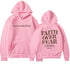 Faith Over Fear Christian Hoodie - Inspirational Hoodie for Daily Motivation - Swefashionstore