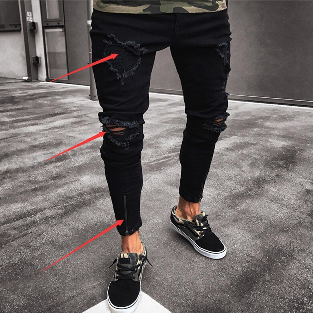 JEANS For Men Trousers Long BASIC Broken Clothes