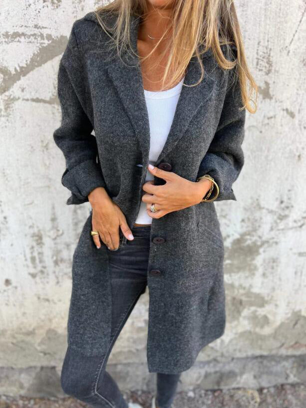 Cardigan With Pockets Outwear Coat Womens Clothing