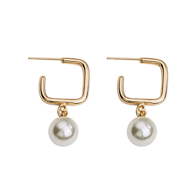 New Studs Creative Retro Simple Graceful Geometric Square - Swefashionstore