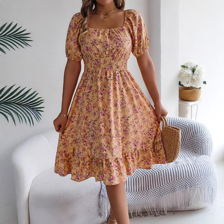 Summer Fashion Ruffles Dresses Women&