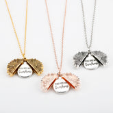 Sunflower Double Lettering Necklace - Swefashionstore