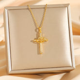 Cross Double Ring Love Heart Necklace - Swefashionstore