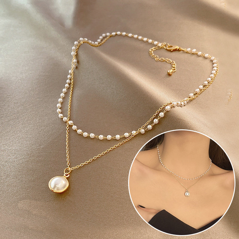 Summer Double-layer Pearls Necklace INS Fashion - Swefashionstore