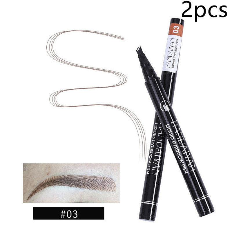 Four-head Eyebrow Pencil Liquid Eyebrow Pencil Tattoo Eyebrow Pencil Eyebrow Pencil 4-head Eyebrow Pencil Four-jaw Eyebrow Pencil - Swefashionstore