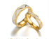 Titanium steel couple ring 24K gold stainless steel ring - Swefashionstore