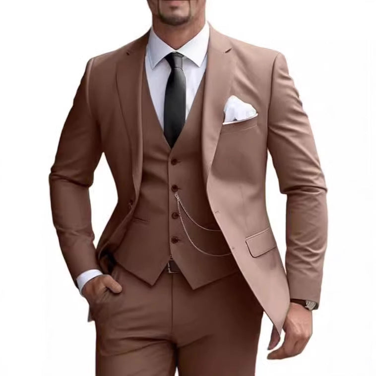 Suit Slim Fit Business Suit Banquet Temperament Formal Dress For Men - Swefashionstore