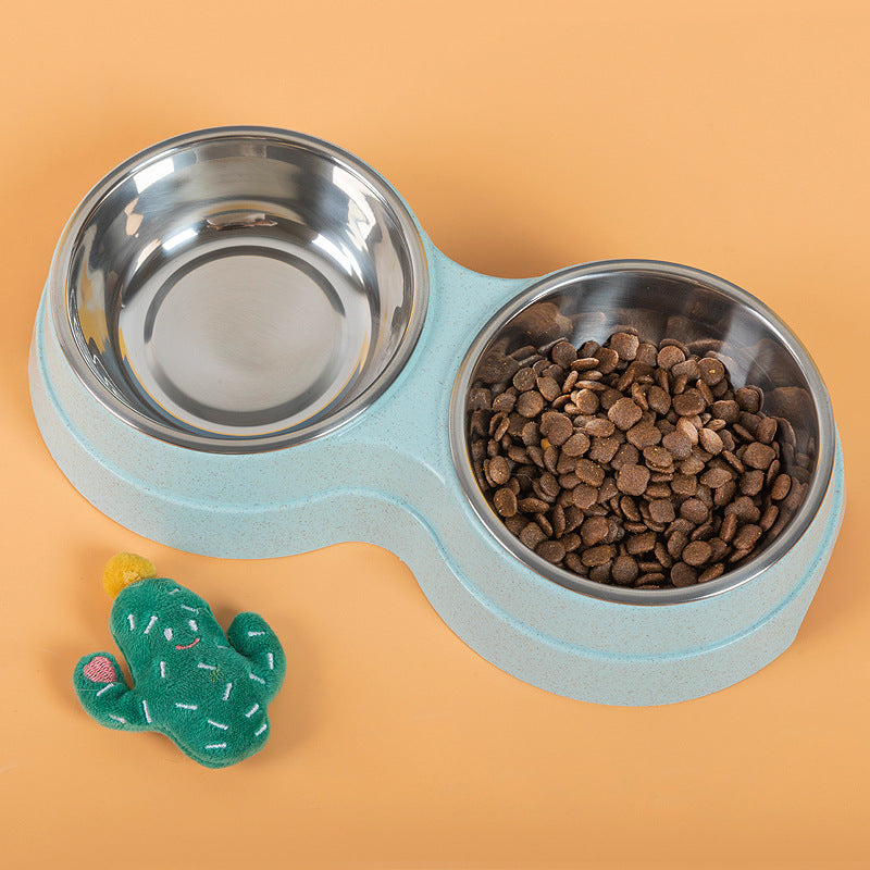 Pet Bowls Dog Food Water Feeder Stainless Steel - Swefashionstore