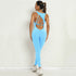 Yoga Jumpsuit with V-shaped Back Design Sleeveless for Ultimate Comfort and Flexibility - Swefashionstore