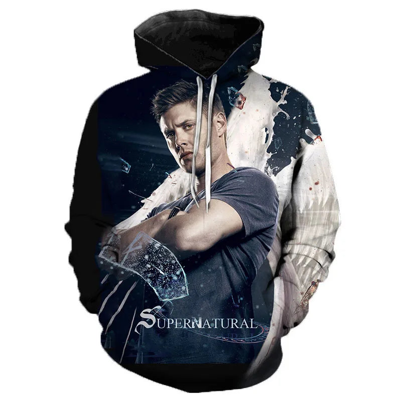 NEW Arrival Supernatural 3D Print Regular Hoodie - Swefashionstore