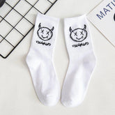 Cotton Socks Simplicity Anime Devil Grimace Harajuku - Swefashionstore