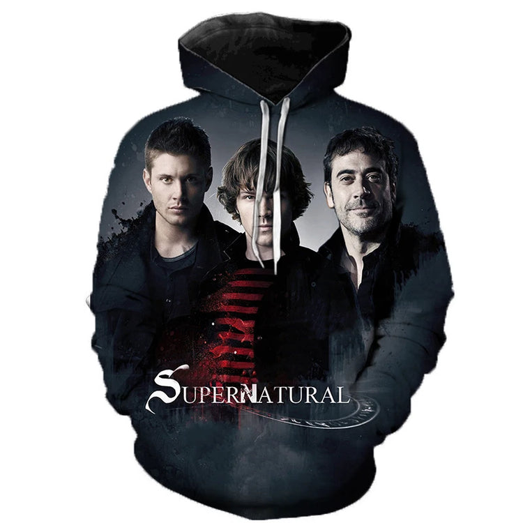 NEW Arrival Supernatural 3D Print Regular Hoodie - Swefashionstore