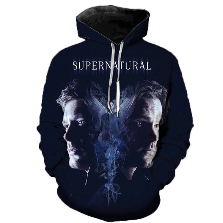 NEW Arrival Supernatural 3D Print Regular Hoodie - Swefashionstore