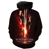 NEW Arrival Supernatural 3D Print Regular Hoodie - Swefashionstore
