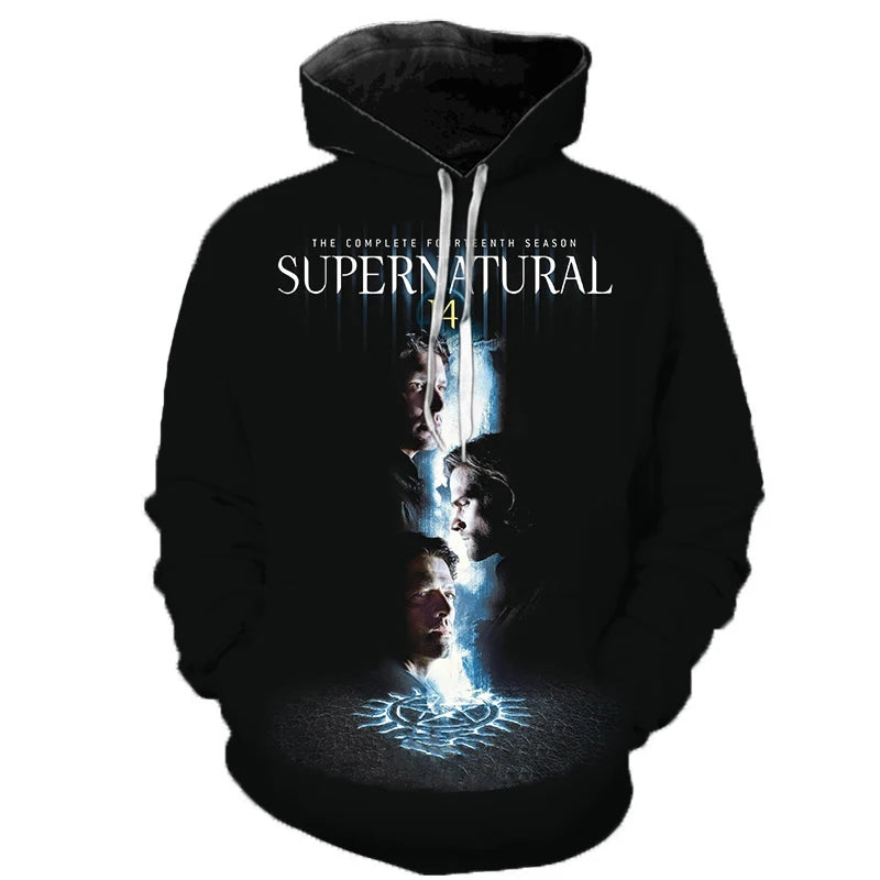 NEW Arrival Supernatural 3D Print Regular Hoodie - Swefashionstore