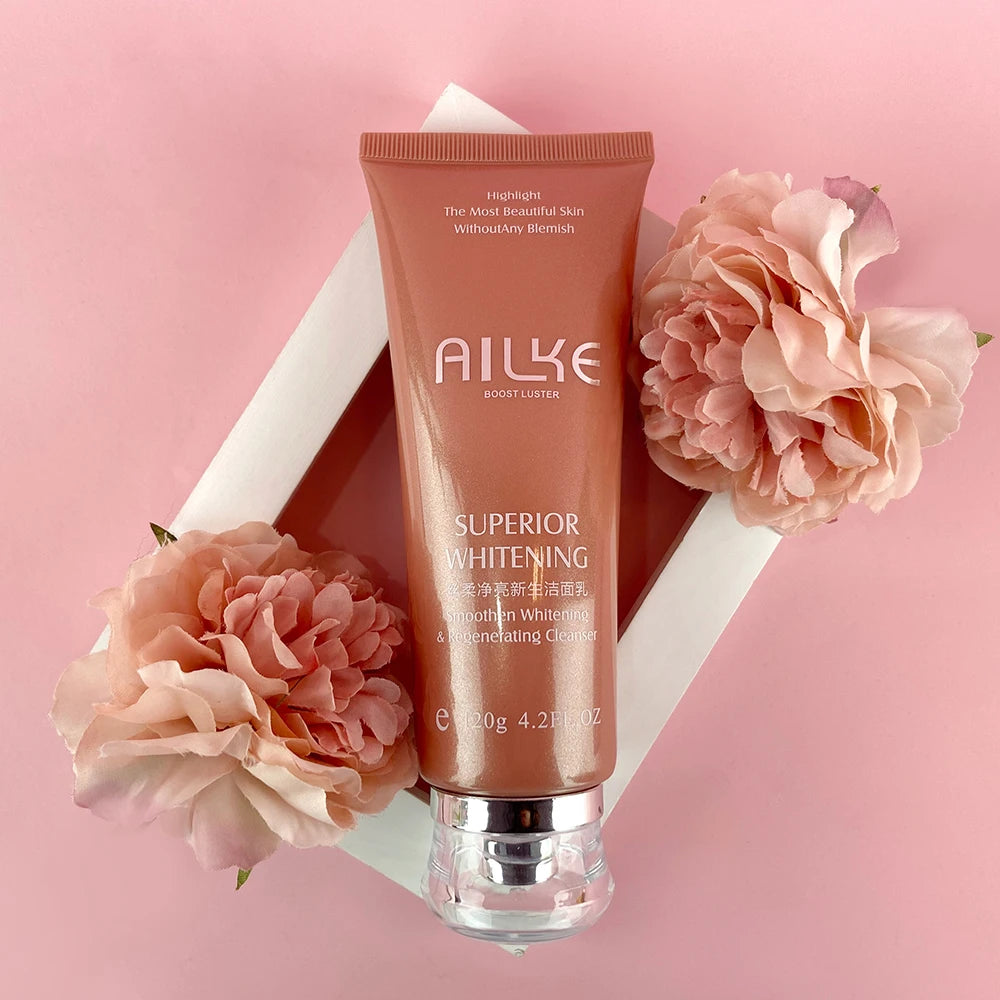 AILKE Rose Facial Cleanser Women Moisturizing Cleaner Hydrating Anti-Dark Spots, Oil Control Face Care Scrub - Swefashionstore