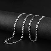 Opshineqo Stainless Steel Necklace Silver Chain - Swefashionstore