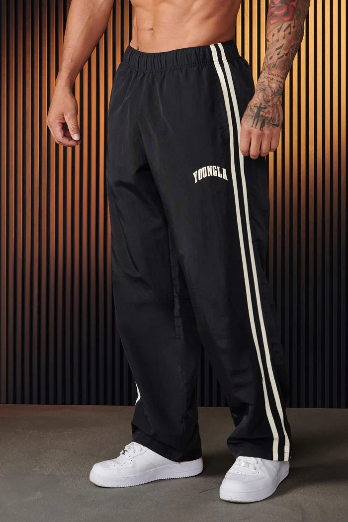 Herren Sporthose Paar Nähte Druck Freizeit