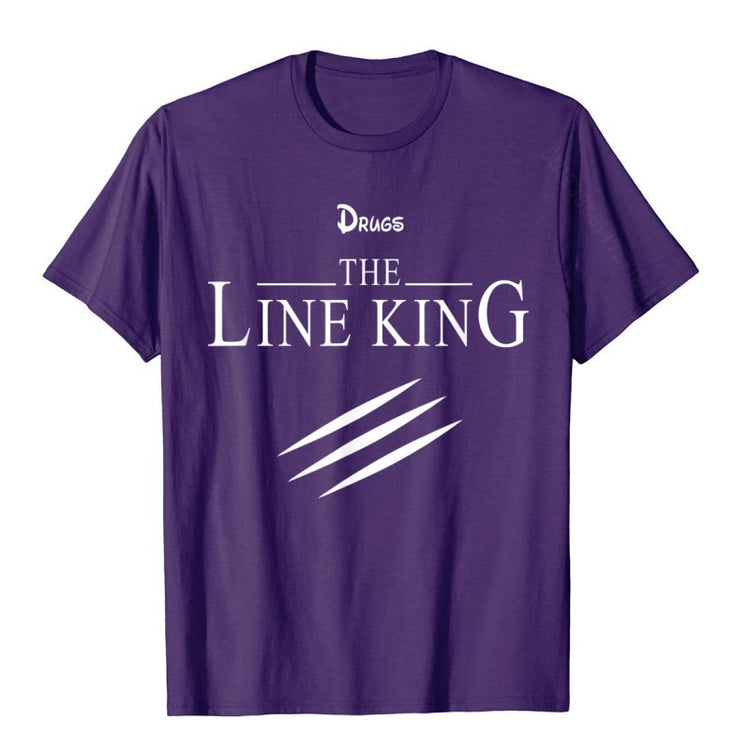 FUNNY Line King T-shirt FASHION Birth - Swefashionstore