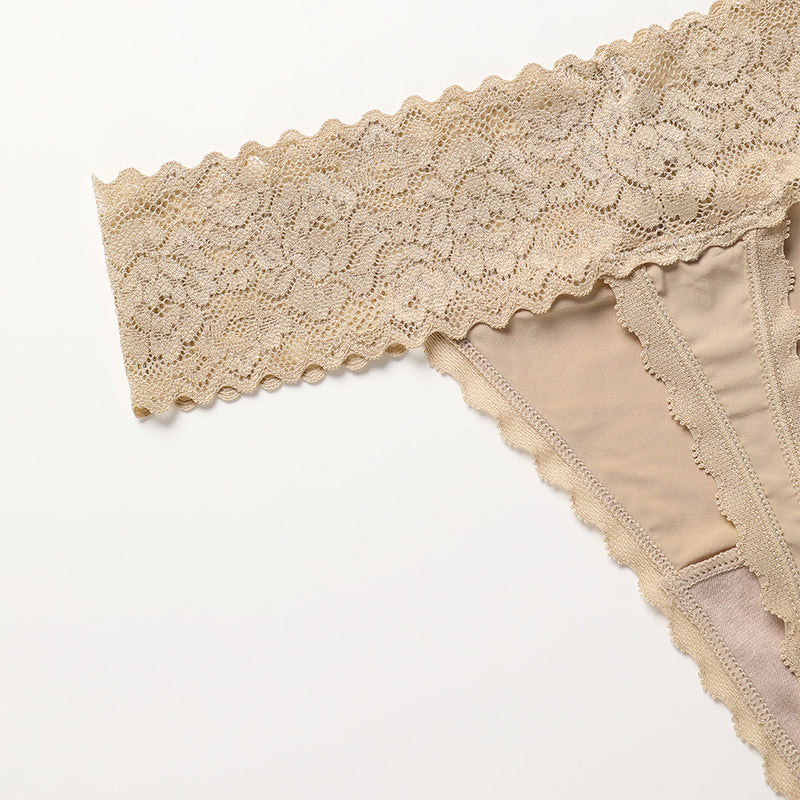 Nahtlose Low-Waist-Baumwoll-Schritt-Sport-Fitness-Damenunterwäsche