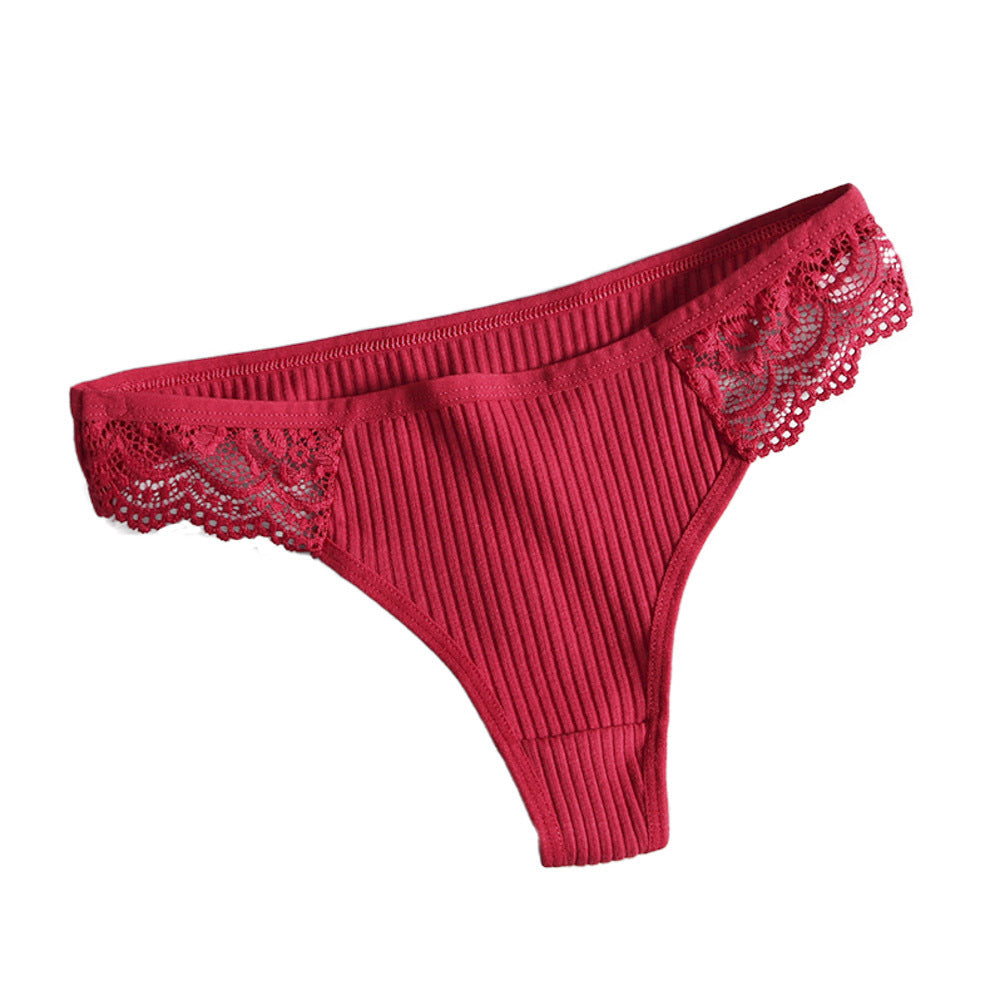 WEDDING Underwear LOW-WAIST Full COTTON Women's Lace