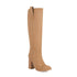 Long Boots Female Suede Chunky Heel Round Toe for Stylish Comfort - Swefashionstore