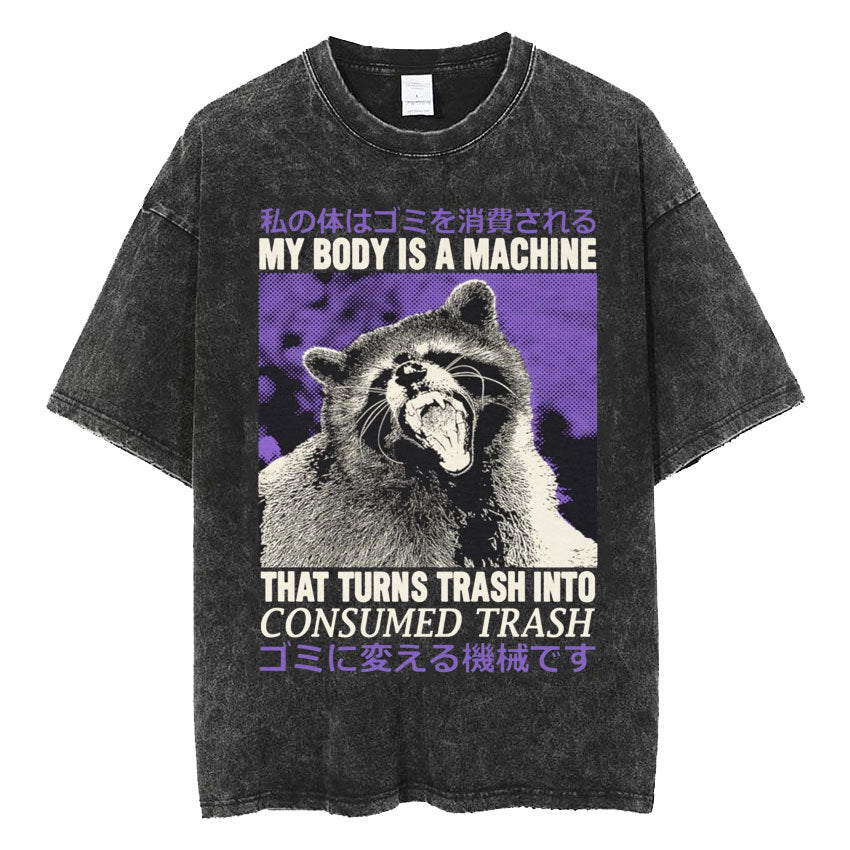 Fashion Personality Frog Print Men&