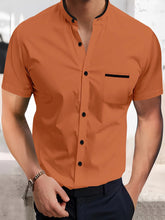 Solid Color Shirt Summer New Button Short Sleeve - Swefashionstore