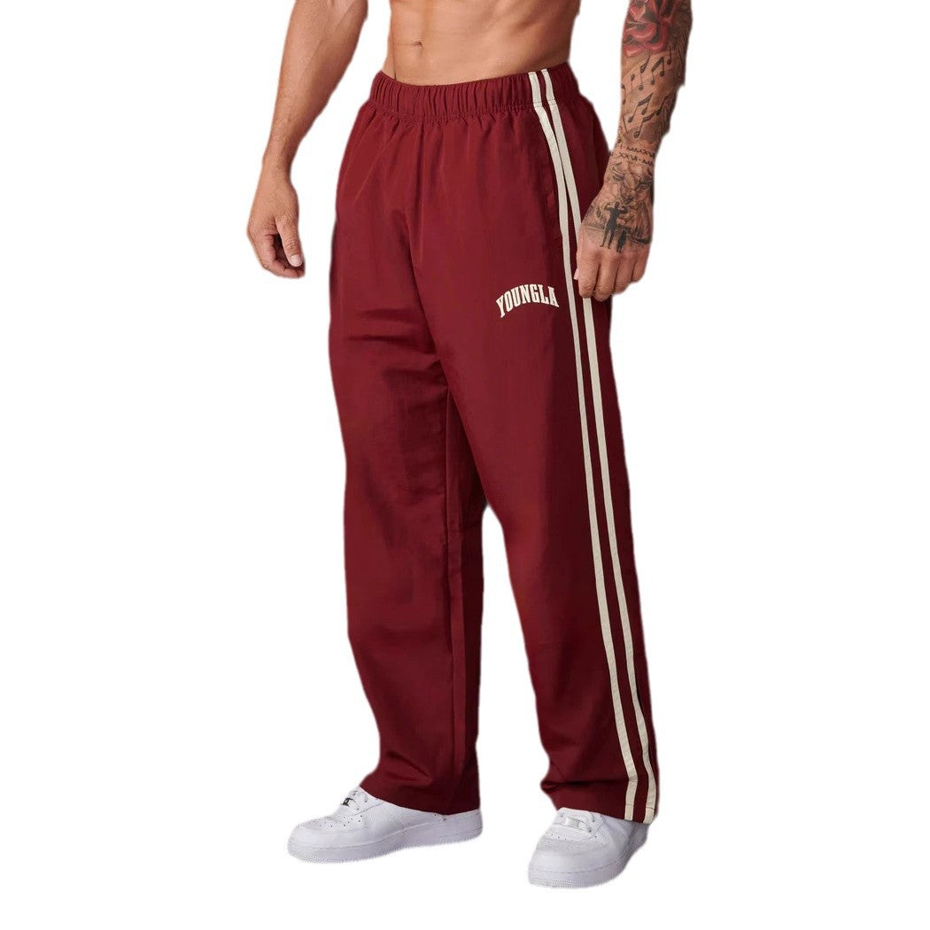 Herren Sporthose Paar Nähte Druck Freizeit
