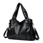 CLASSIC Washed Sheepskin Tassel Bag Texture - Swefashionstore